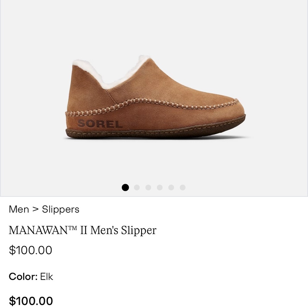 Sorel Manawan II Men's Slipper - Color Elk